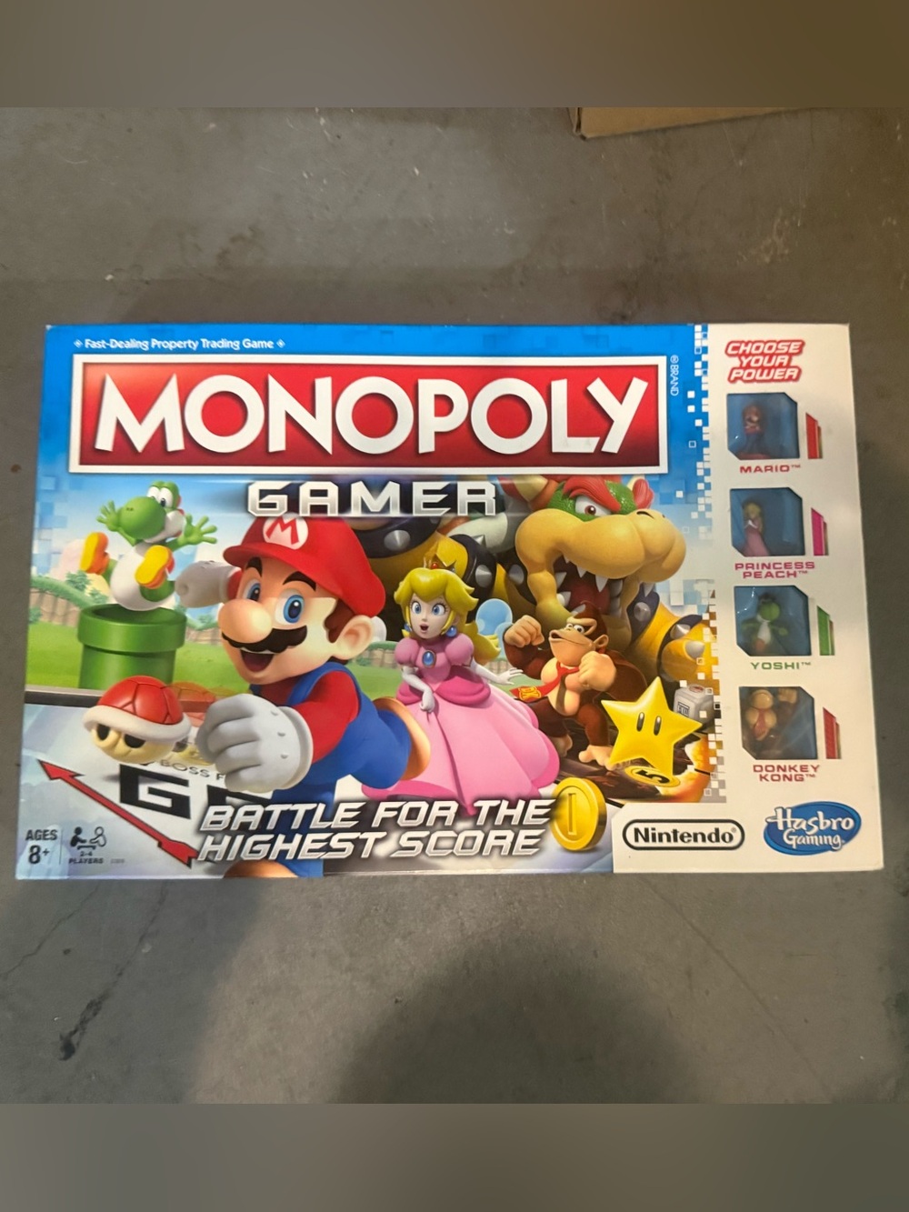 NWT HASBRO GAMING NINTENDO SUPER CHARACTERS MONOPOLY BOARD GAME